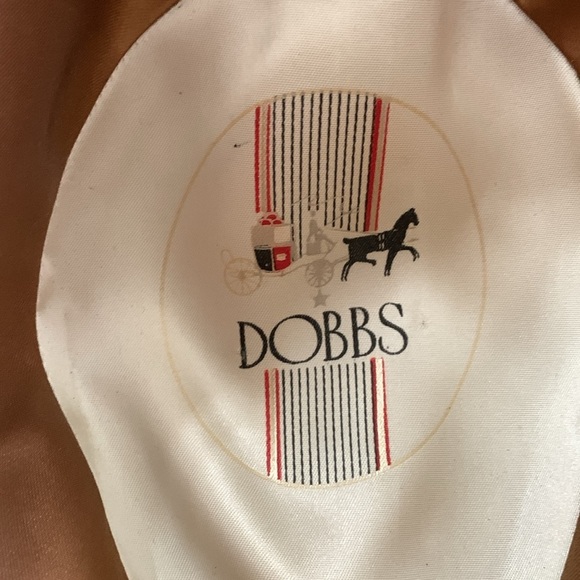 Dobbs brown plaid hat with gold buckle - Picture 5 of 8